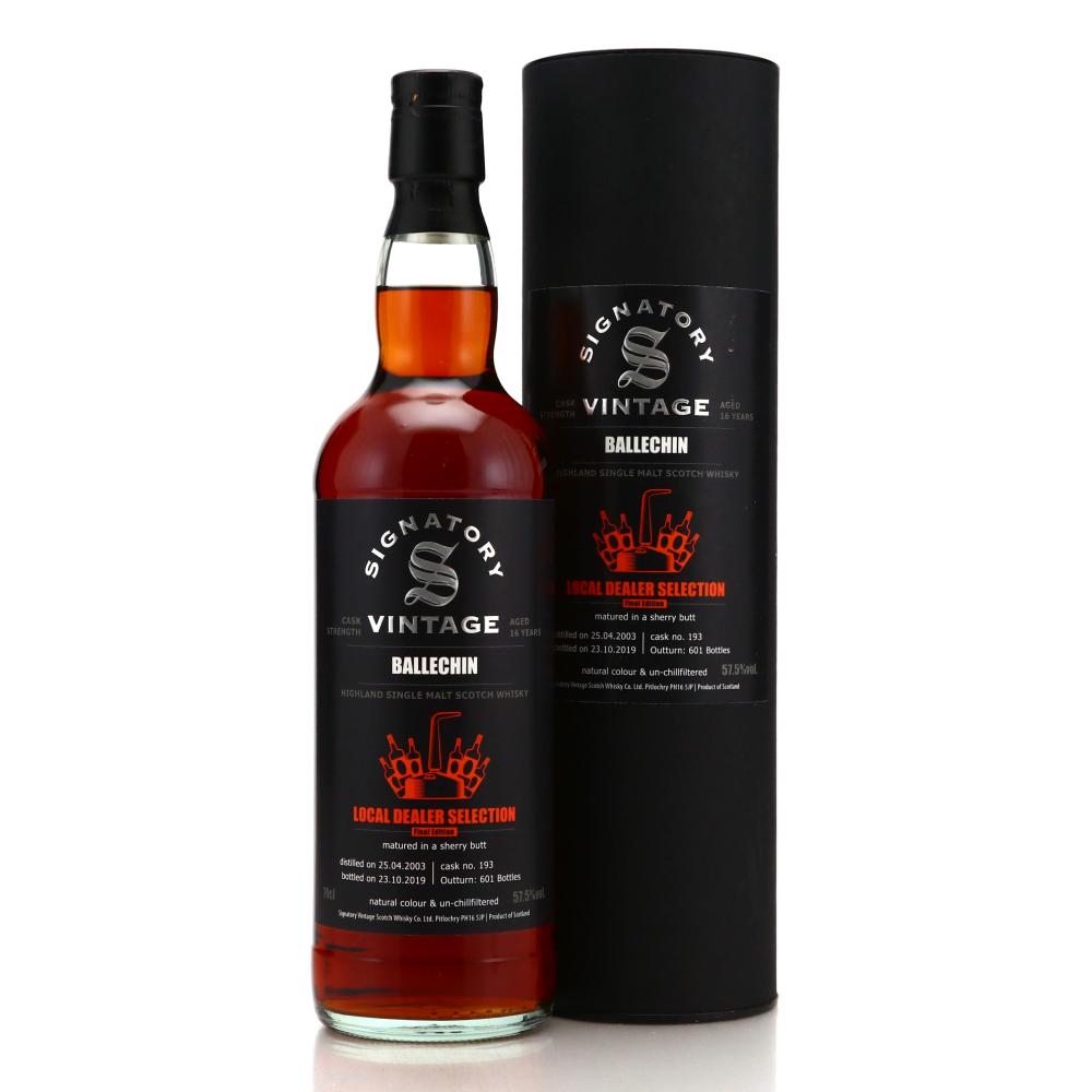 Ballechin 2003 Signatory Vintage 16 Year Old / Local Dealer Selection