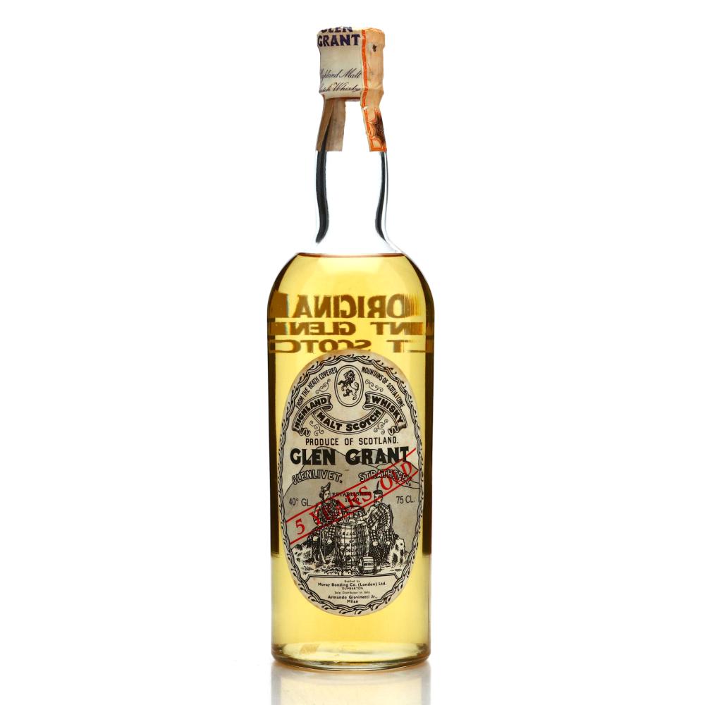 Glen Grant 5 Year Old 1970s / Giovinetti Import