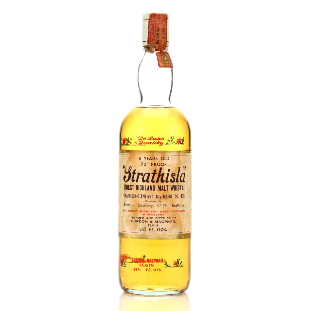 Strathisla 8 Year Old Gordon and MacPhail 70 Proof Miniature 1970s