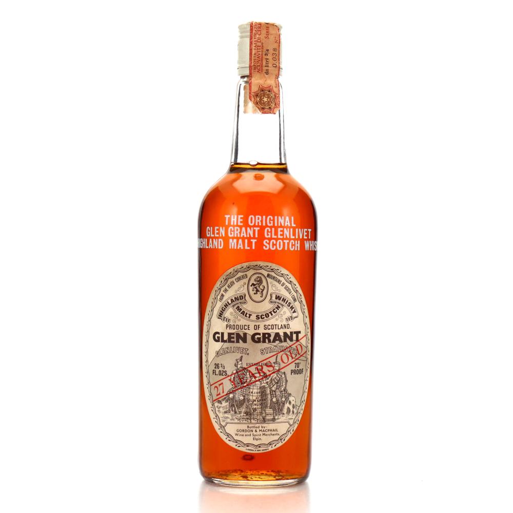 Glen Grant 27 Year Old Gordon and MacPhail 1970s