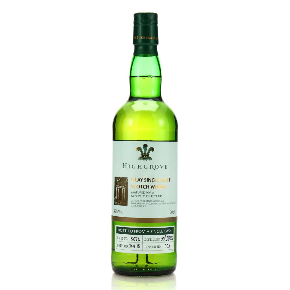 Laphroaig 2002 Highgrove 12 Year Old Single Cask #6074