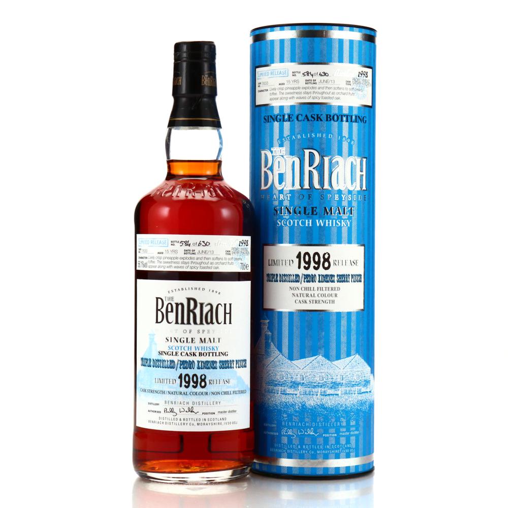 Benriach 1998 Triple Distilled Single Cask 15 Year Old #7633 / PX Sherry Finish
