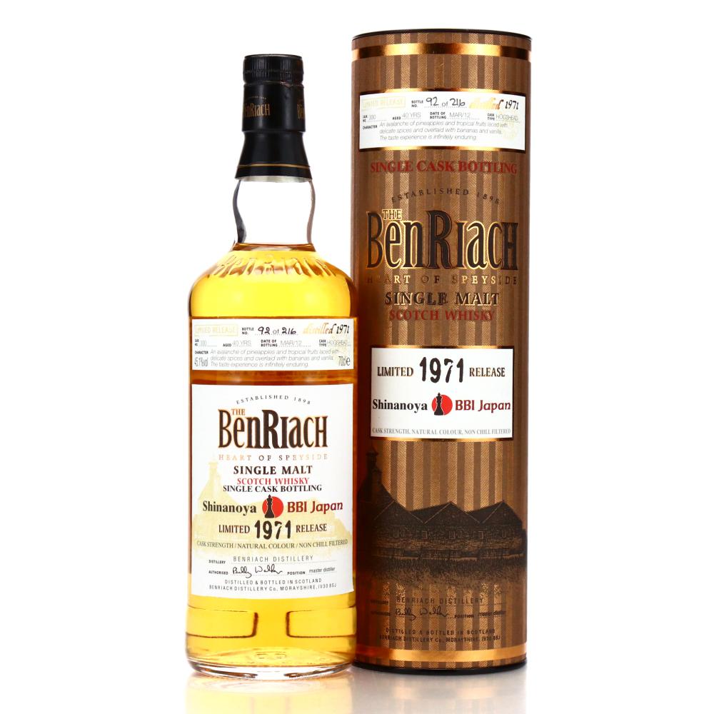 Benriach 1971 Single Cask 40 Year Old #330 / Shinanoya x BBI Japan