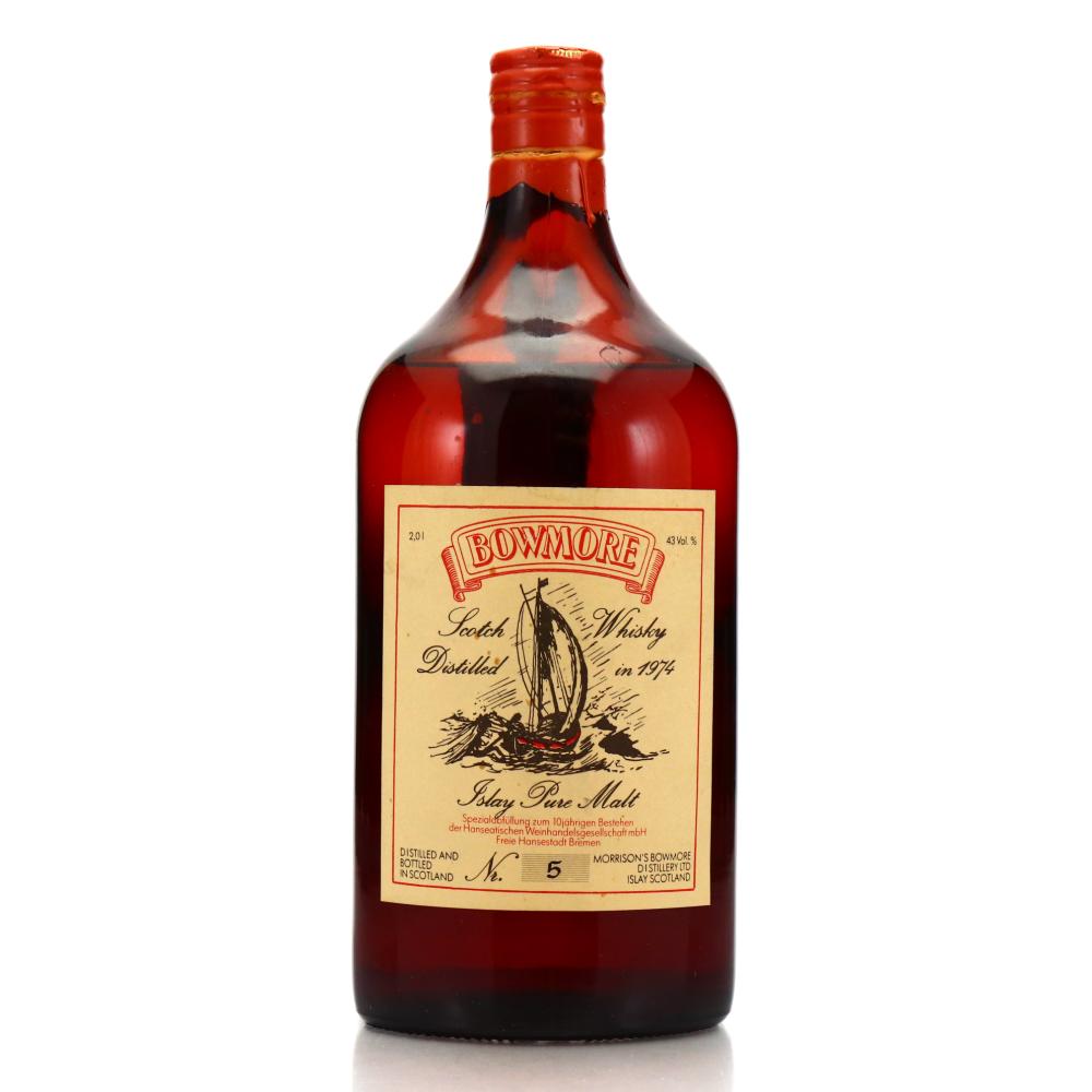 Bowmore 1974 Hanseatische Weinhandelsgesellschaft 10th Anniversary 2 Litre