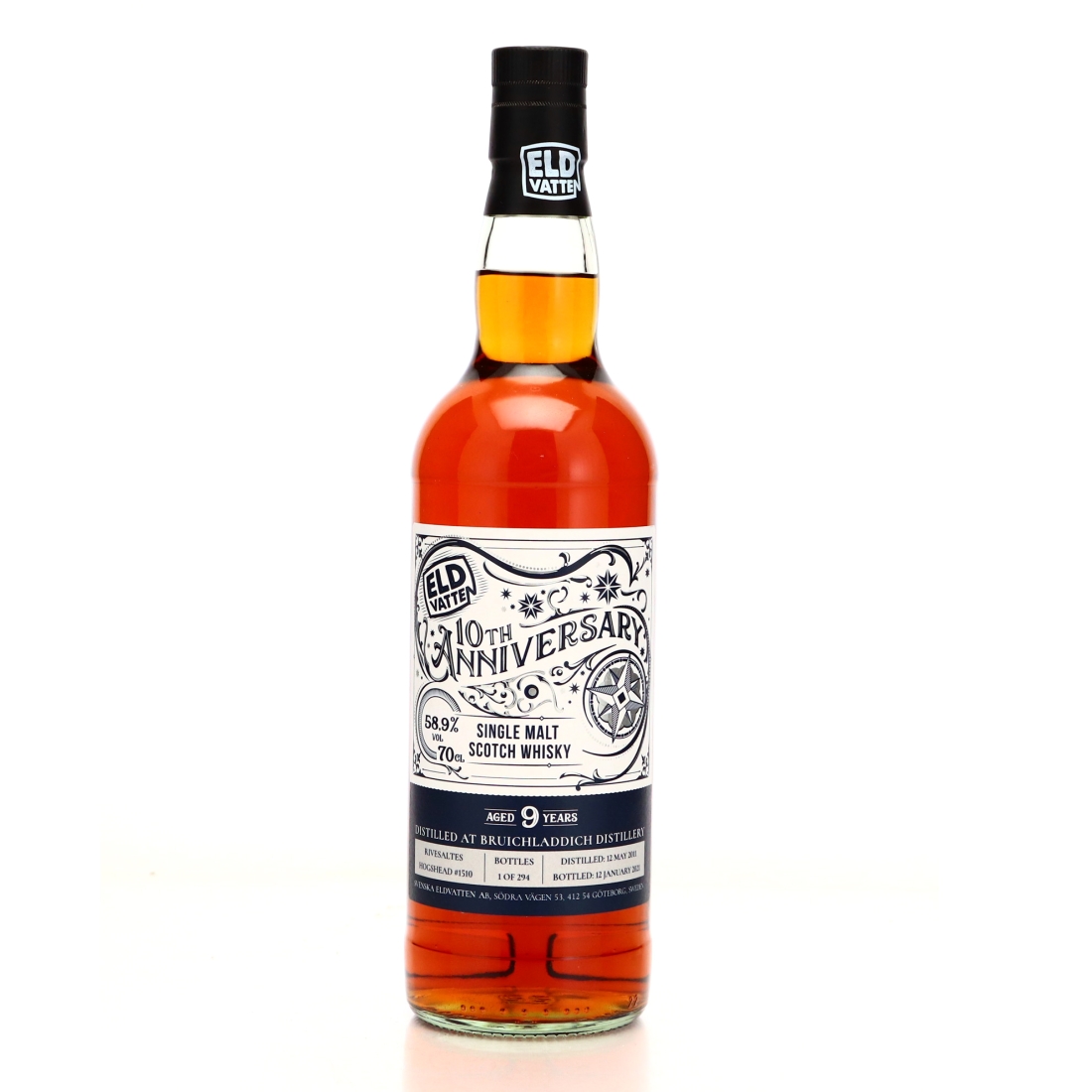Bruichladdich 2011 Svenska Eldvatten 9 Year Old / 10th Anniversary