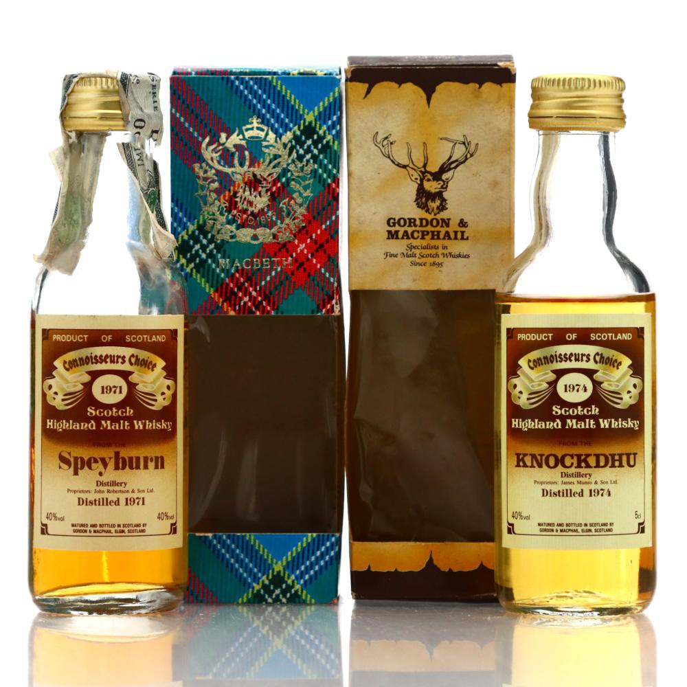 Gordon and MacPhail Miniatures x 2