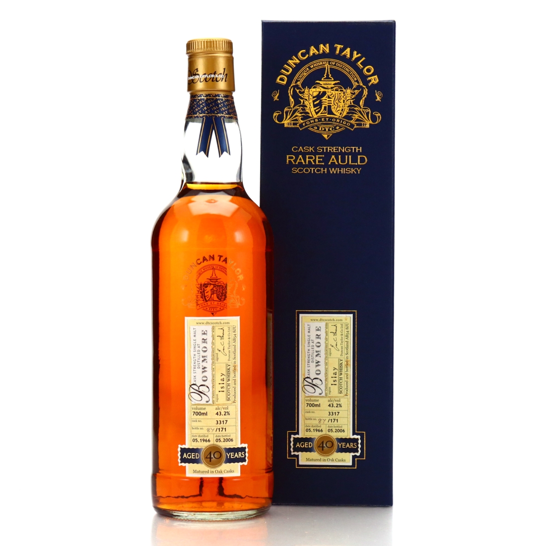 Image for Bowmore 1966 Rare Auld 40 Year Old