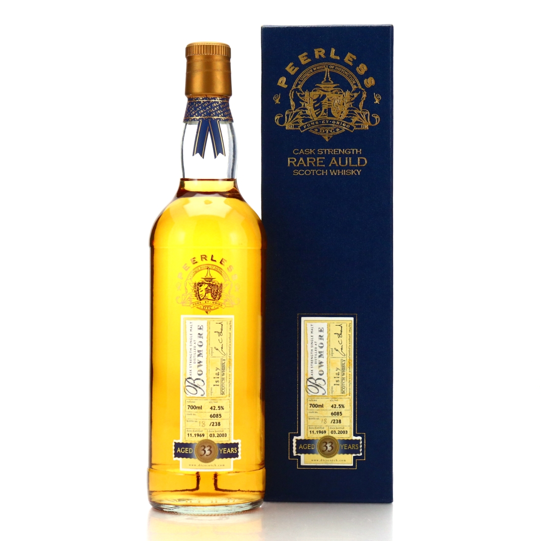 Image for Bowmore 1969 Peerless 33 Year Old
