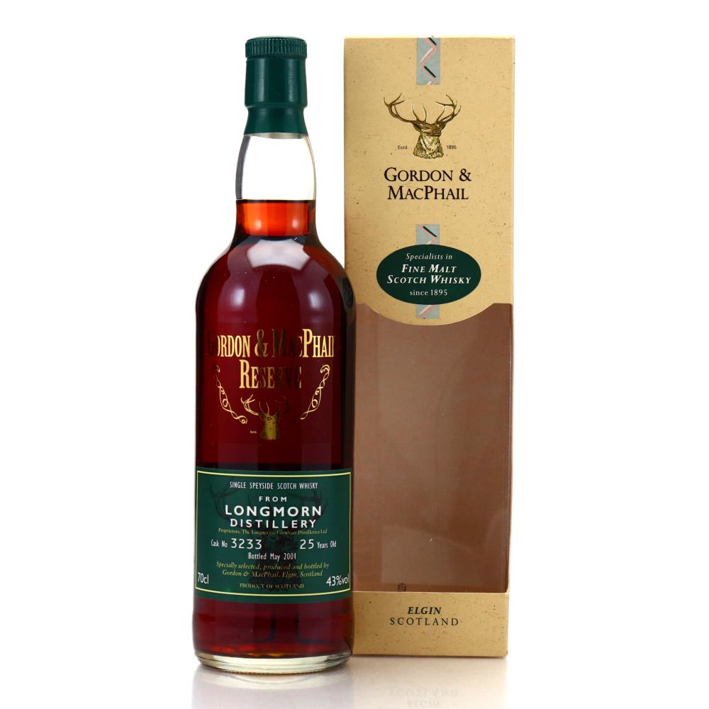 Longmorn 25 Year Old Gordon and MacPhail Reserve / 25th Anniversary Kirsch Import
