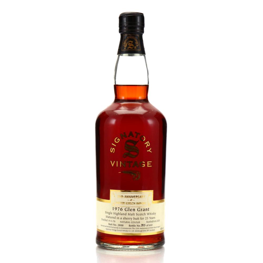 Glen Grant 1976 Signatory Vintage 25 Year Old / Dieter Kirsch Import 25th Anniversary