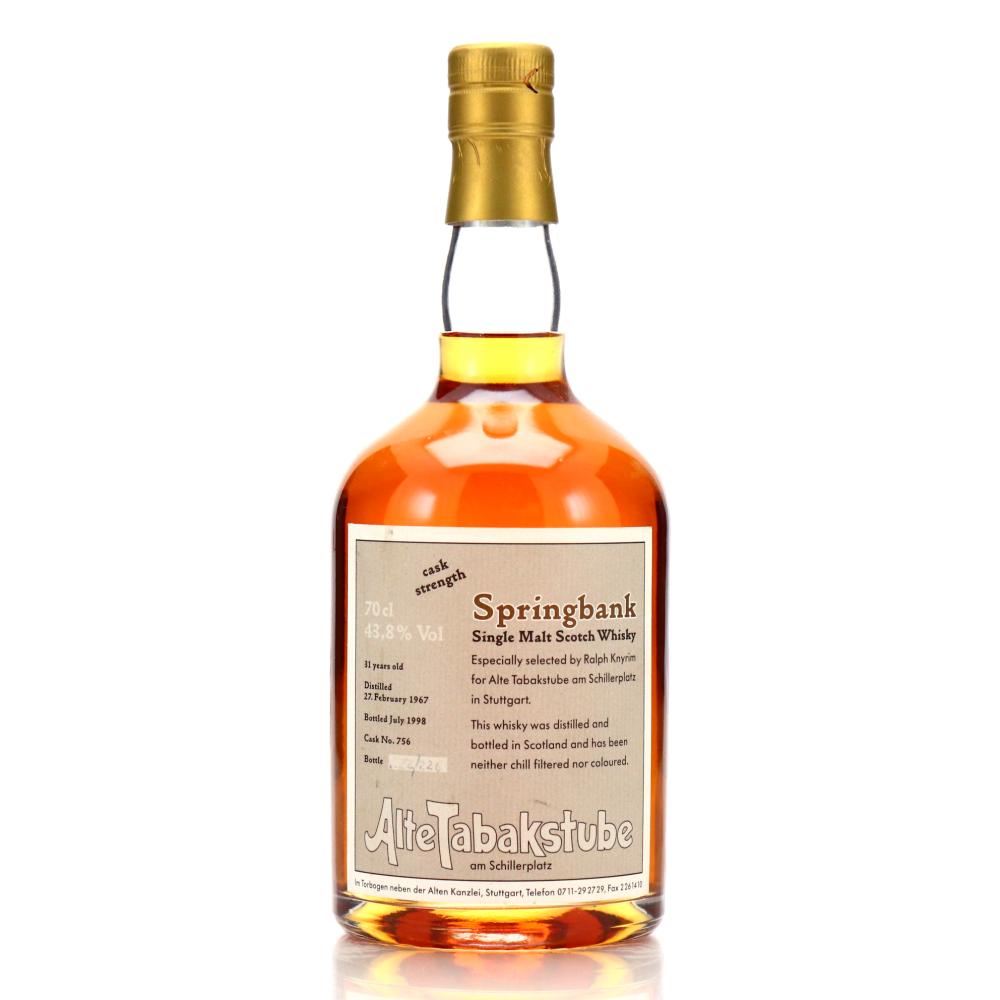 Springbank 1967 Alte Tabakstube 31 Year Old