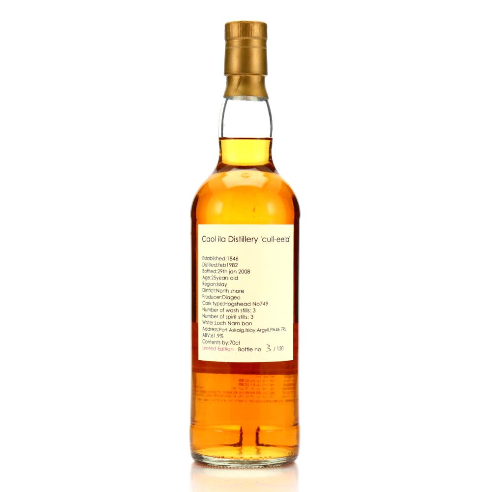 Caol Ila 1982 Scotch Malt Sales 25 Year Old