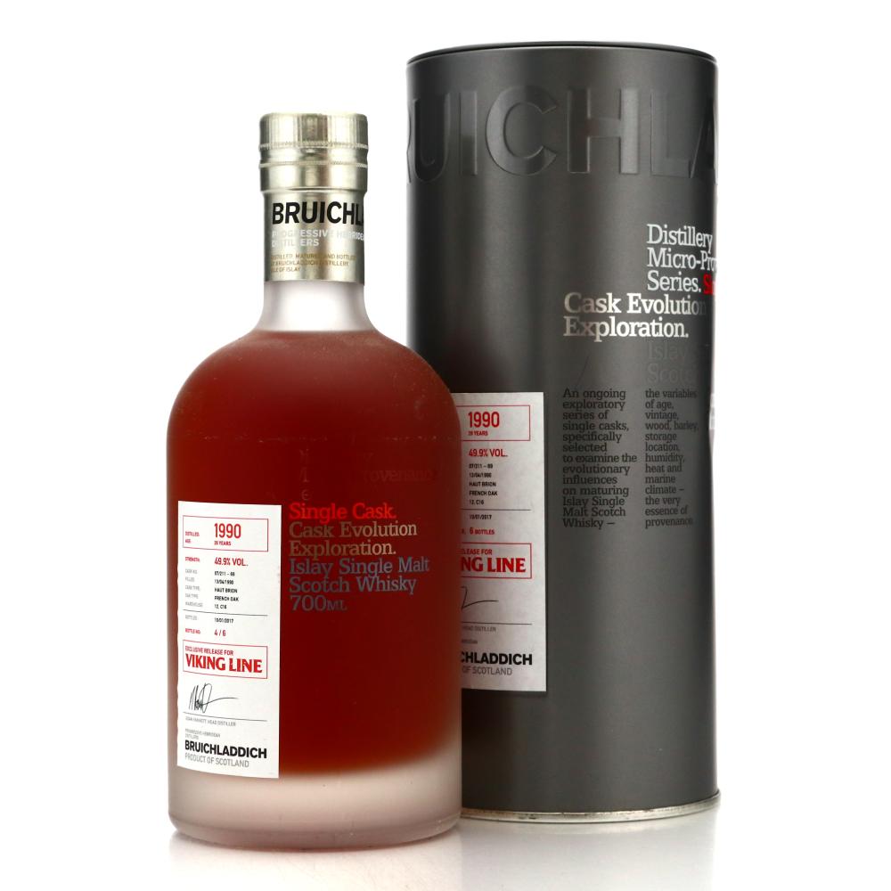 Bruichladdich 1990 Micro Provenance Single Cask 26 Year Old #07/211-69/ Viking Line