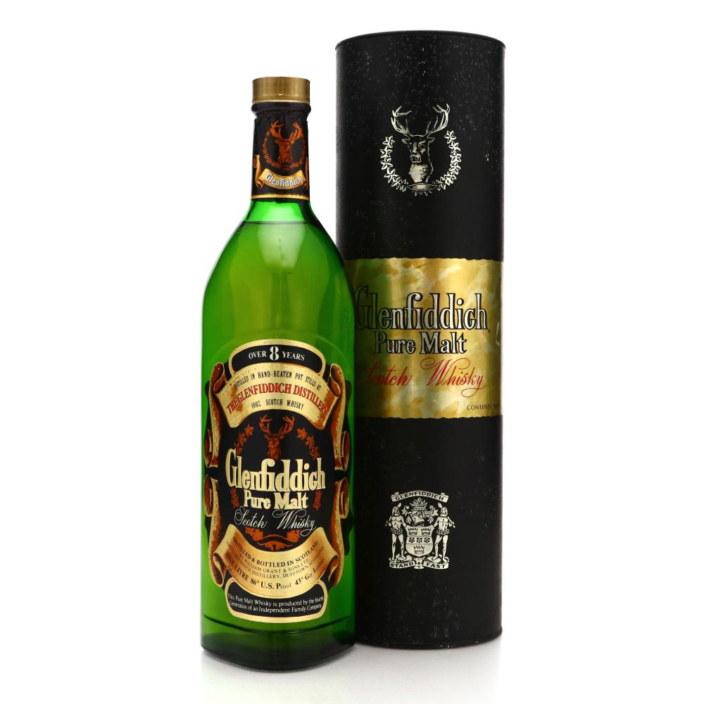 Glenfiddich 8 Year Old Pure Malt 1980s 1 litre