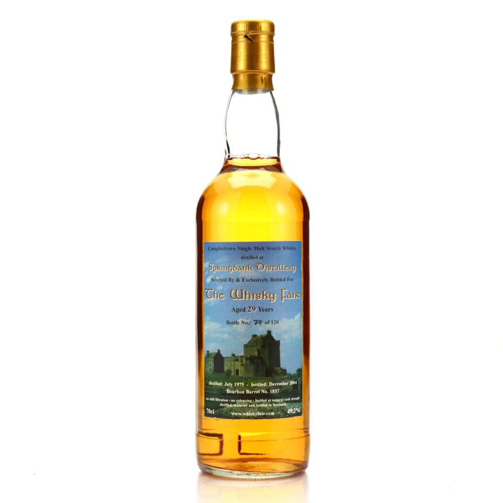 Springbank 1975 The Whisky Fair 29 Year Old
