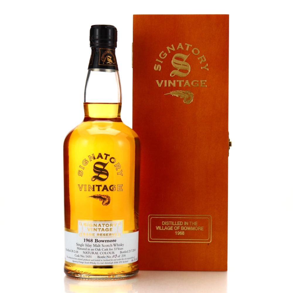 Bowmore 1968 Signatory Vintage 33 Year Old Rare Reserve