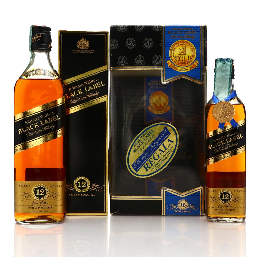 Johnnie Walker Black Label 12 Year Old 70cl & 35cl / Gold Medal 1994