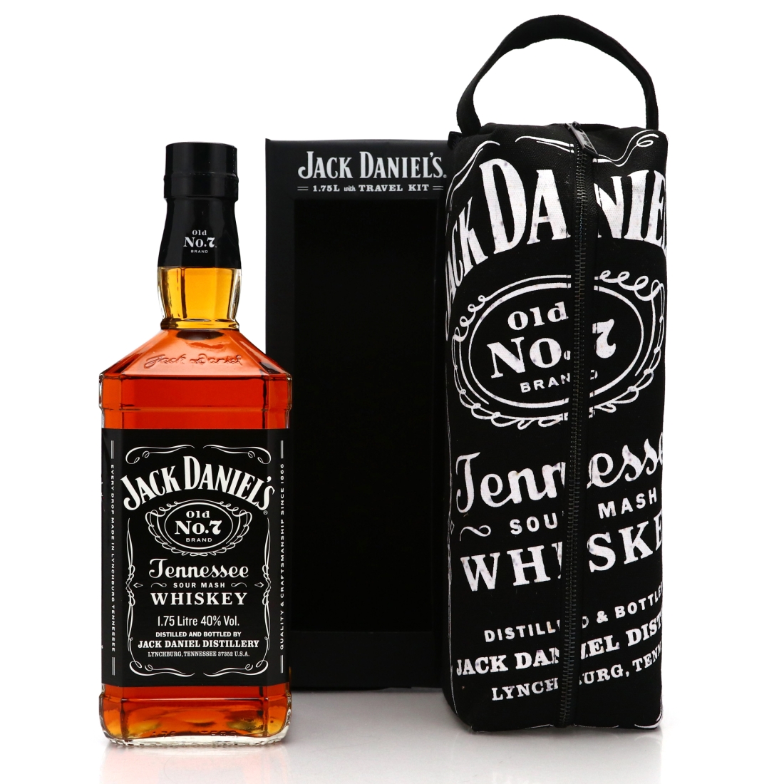 Jack Daniel's Old No.7 Brand 80 Proof 1.75 Litre / Travel Kit