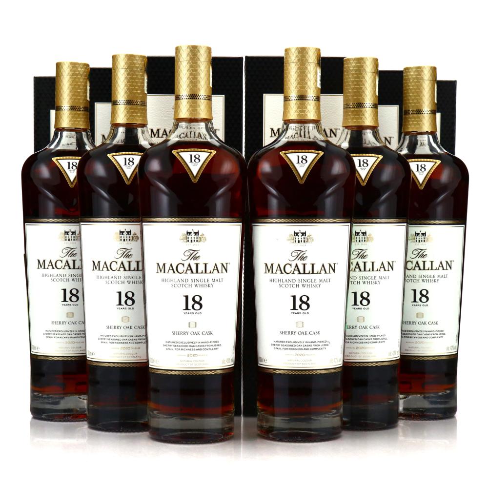 Macallan 18 Year Old Sherry Oak 2020 Release 6 x 70cl