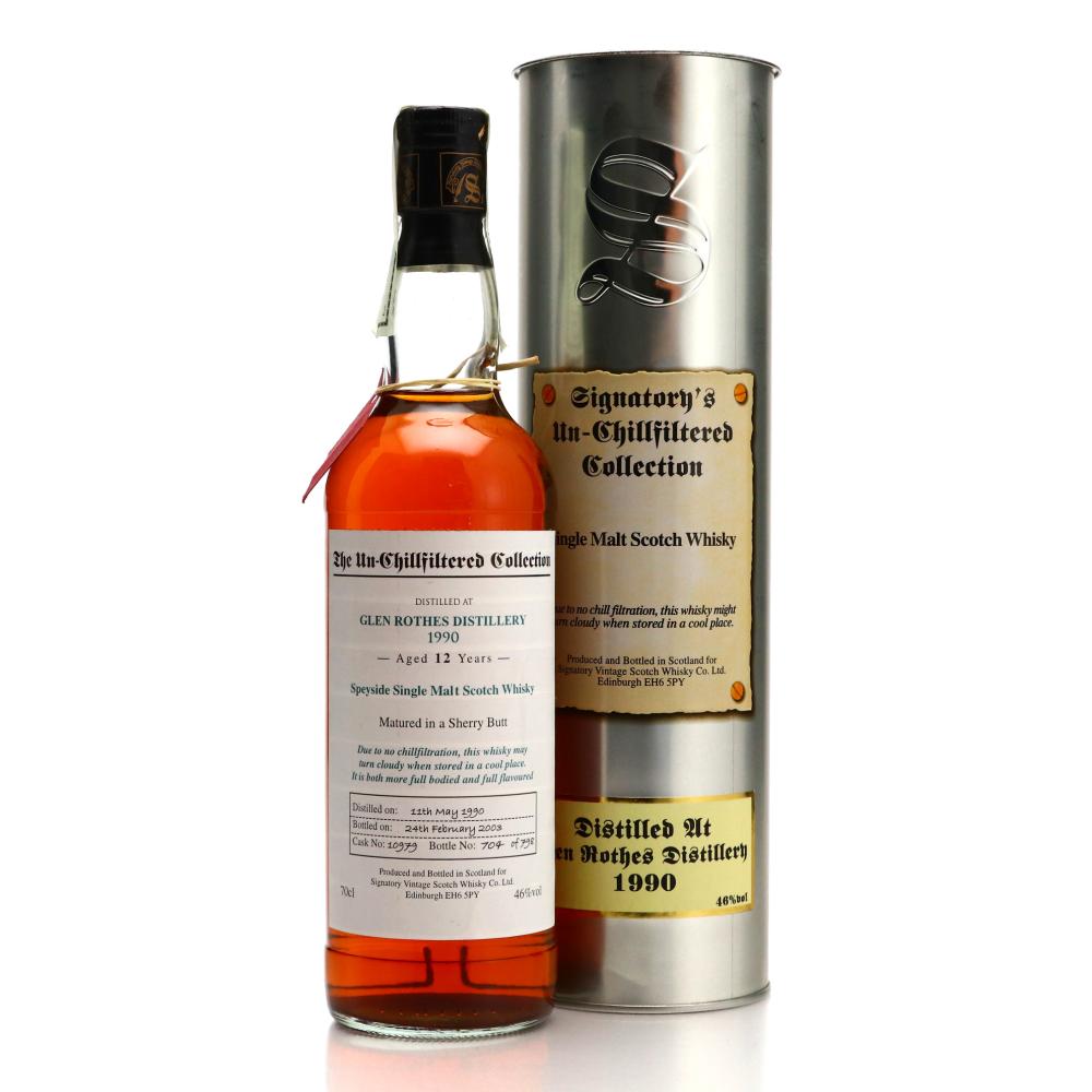 Glenrothes 1990 Signatory Vintage 12 Year Old