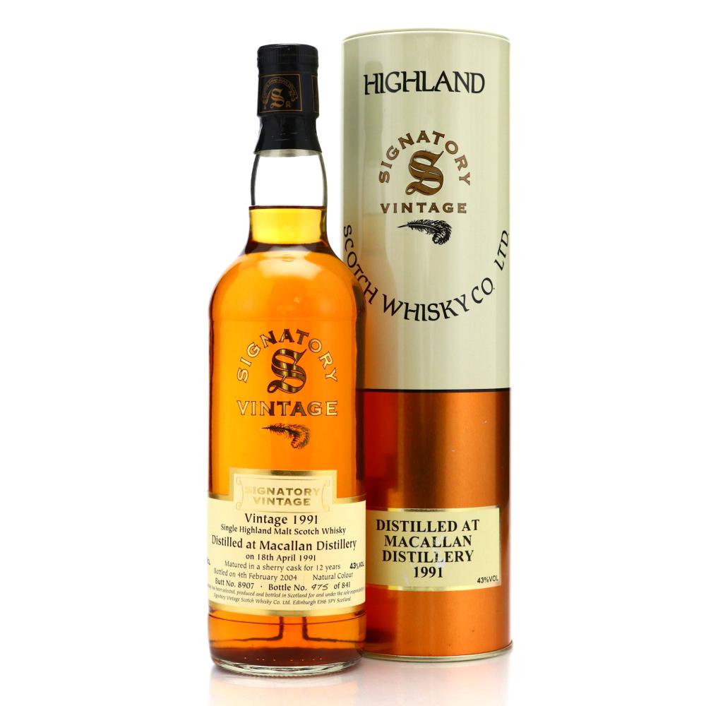Macallan 1991 Signatory Vintage 12 Year Old