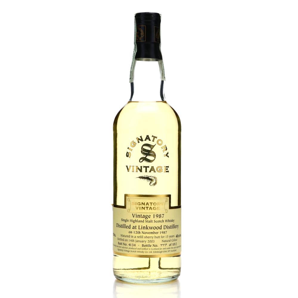 Linkwood 1987 Signatory Vintage 15 Year Old