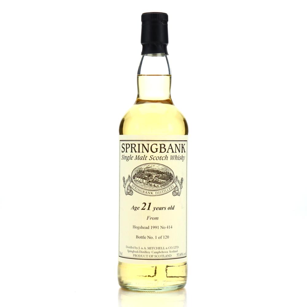 Springbank 1991 Private Cask 21 Year Old #414