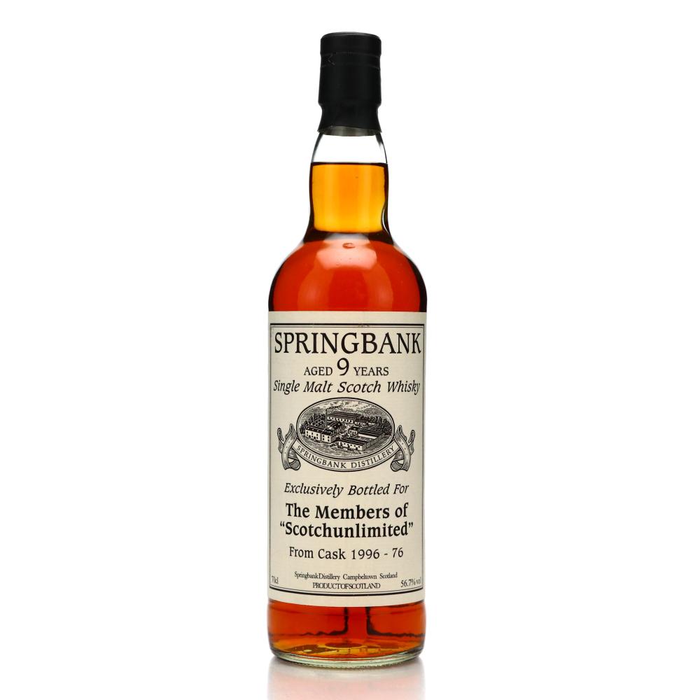 Springbank 1996 Private Cask 9 Year Old #76 / Scotchunlimited