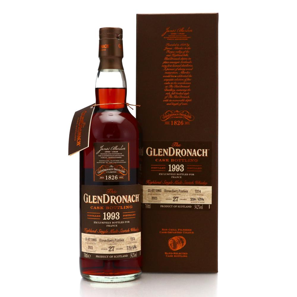 Glendronach 1993 Single Oloroso Cask 27 Year Old #7274 / France