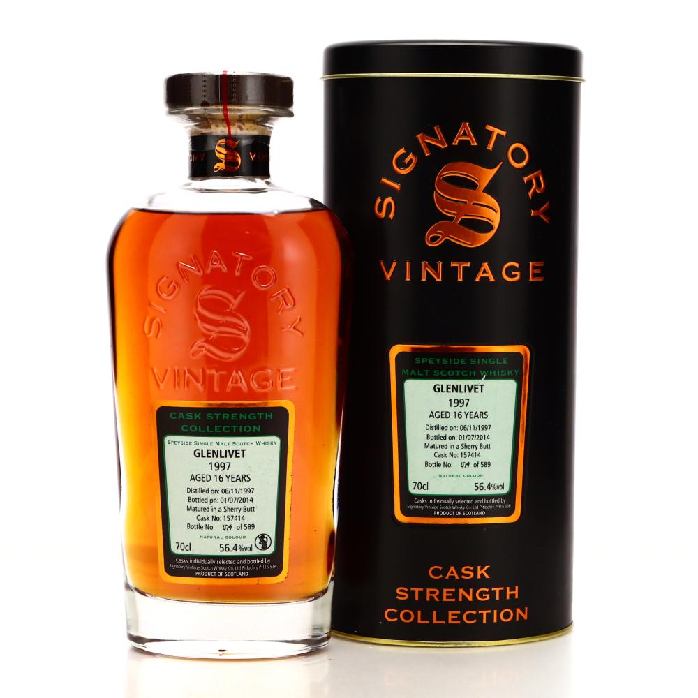 Glenlivet 1997 Signatory Vintage 16 Year Old Cask Strength