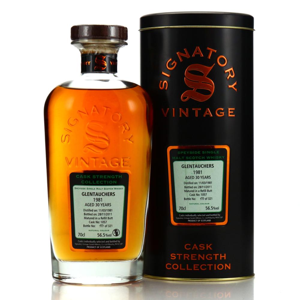 Glentauchers 1981 Signatory Vintage 30 Year Old Cask Strength