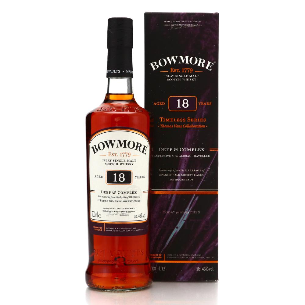 Bowmore 18 Year Old Deep and Complex / Timeless Series