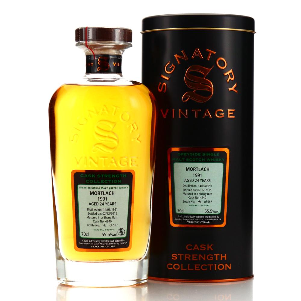 Mortlach 1991 Signatory Vintage 24 Year Old Cask Strength