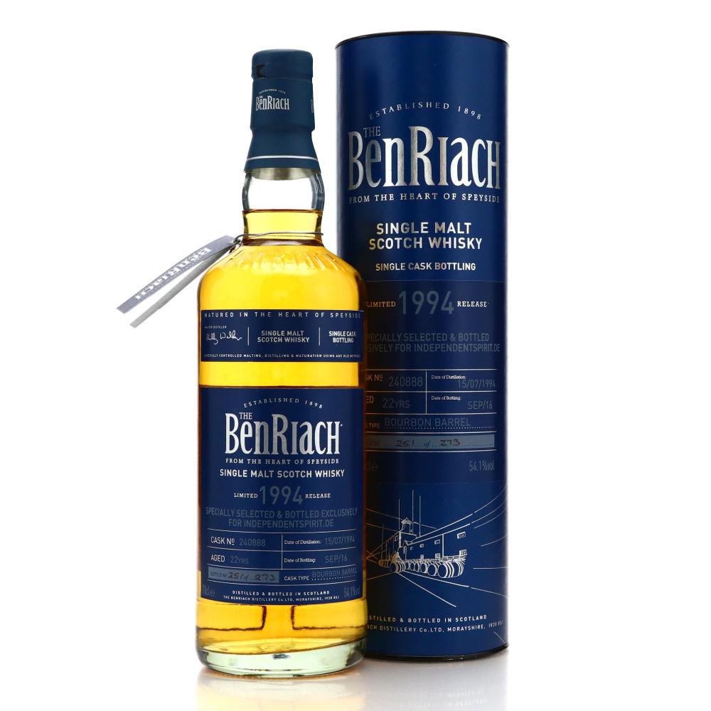 Benriach 1994 Single Bourbon Cask 22 Year Old #240888 / Independent Spirit