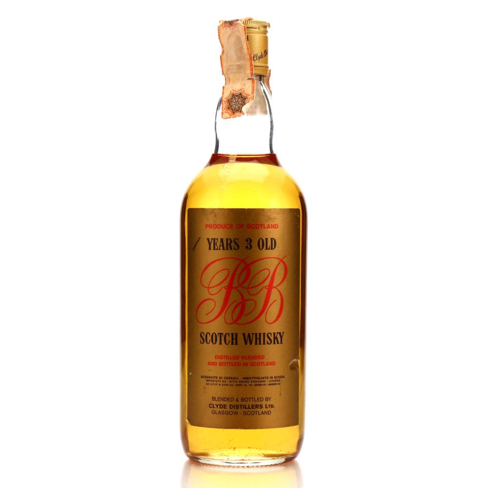 B&B 3 Year Old Scotch Whisky 1970s
