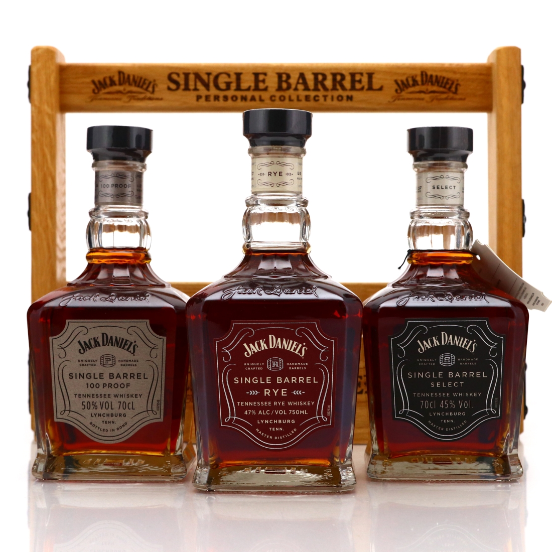 Jack Daniel's Single Barrel Personal Collection x 3 / includes Tantalus