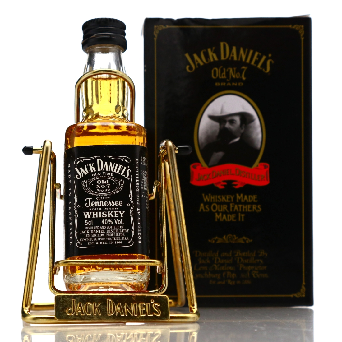 Jack Daniel's Old No.7 Brand 80 Proof Miniature with Pouring Cradle