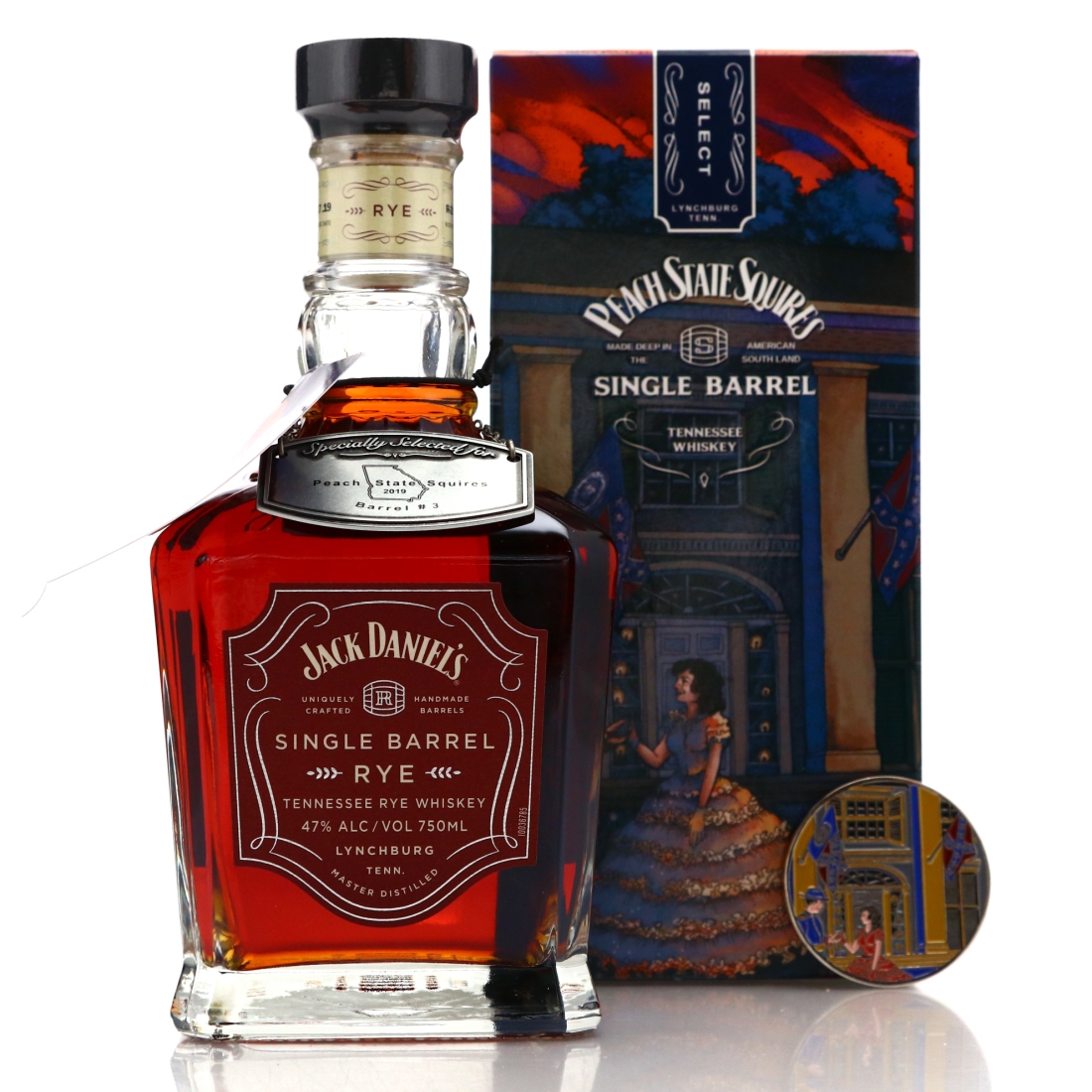 Jack Daniel's Single Barrel Rye 2019 / Peach State Squires