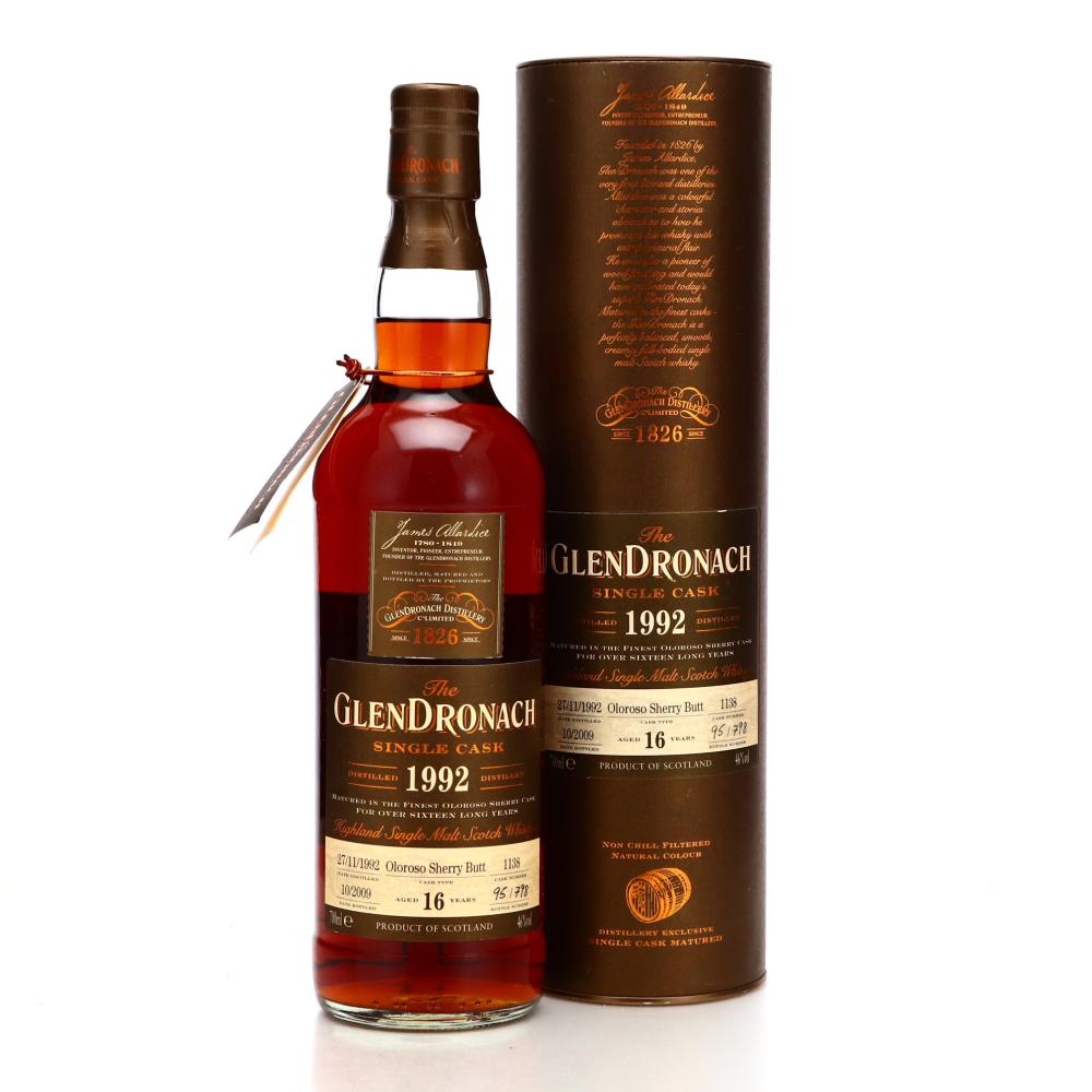Glendronach 1992 Single Oloroso Cask 16 Year Old #1138