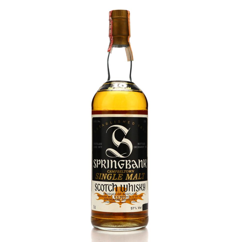 Springbank 1977 Single Cask 10 Year Old #228 / A Sutti Import