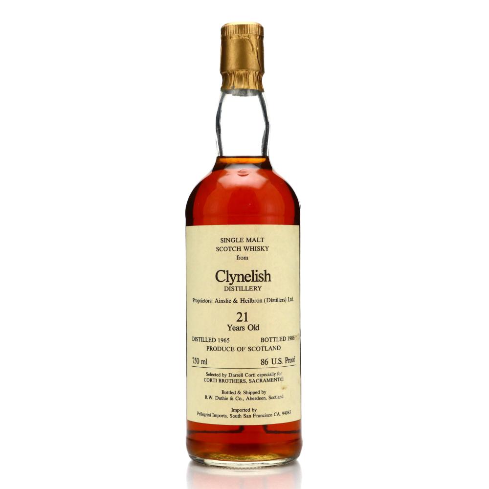 Clynelish 1965 R.W. Duthie for Corti Brothers 21 Year Old / US Import