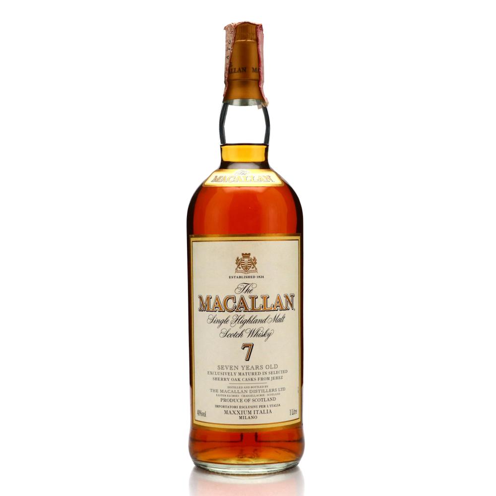 Macallan 7 Year Old Maxxium Italia 1 Litre