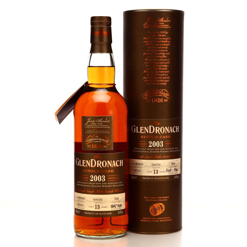 Glendronach 2003 Single Oloroso Cask 13 Year Old #5948 / Danish Retailers