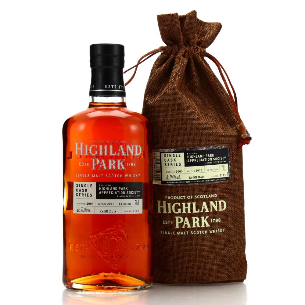 Highland Park 2003 Single Cask 13 Year Old #2115 / Highland Park Appreciation Society
