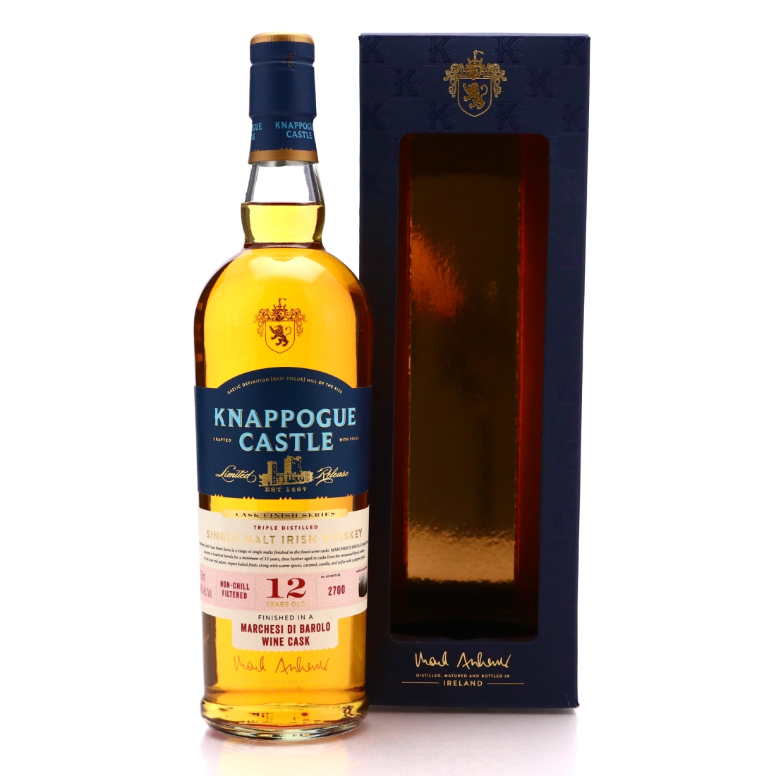 Knappogue Castle 12 Year Old Barolo Cask Finish