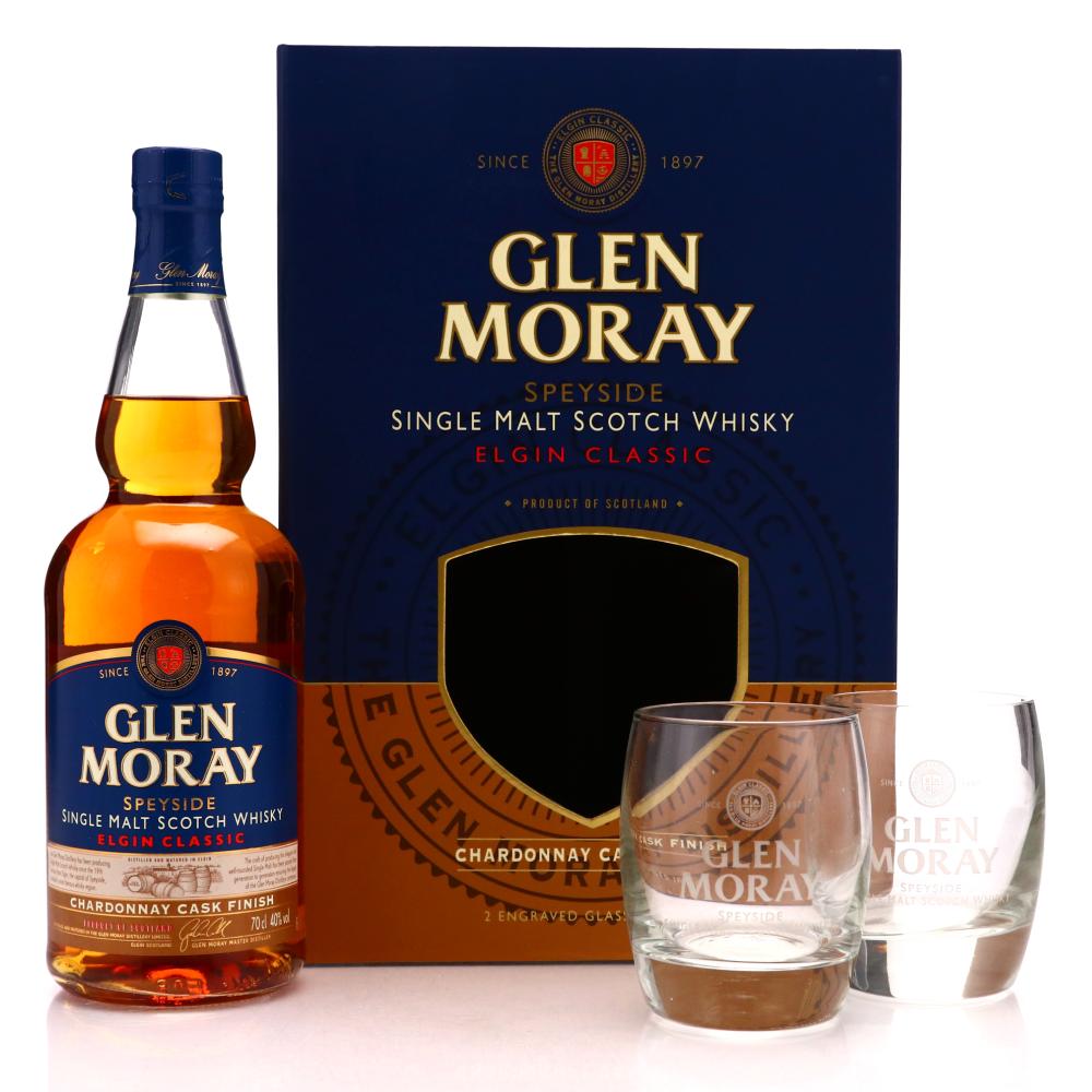 Glen Moray Elgin Classic Chardonnay Cask Finish Gift Pack