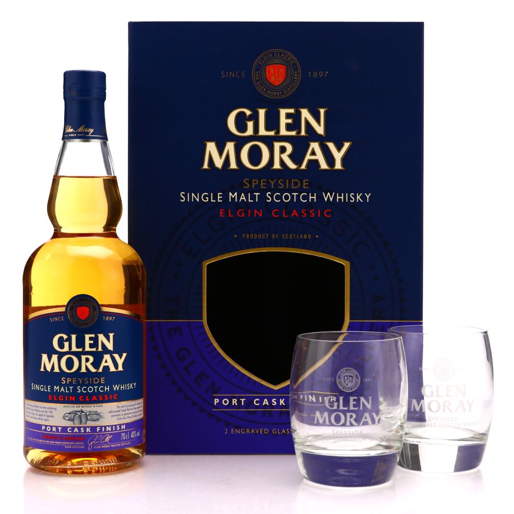 Glen Moray Elgin Classic Port Cask Finish Gift Pack