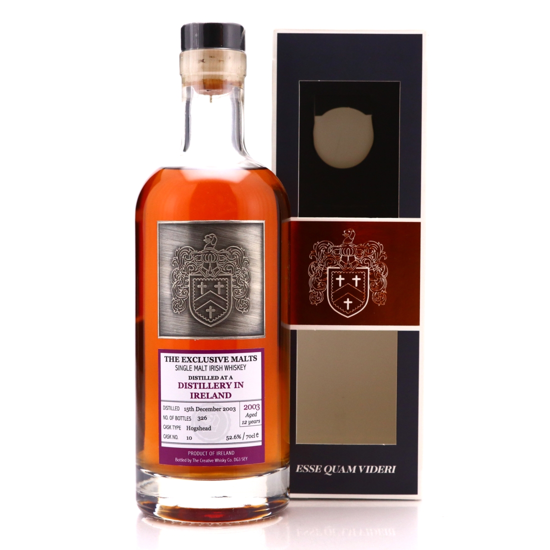 Irish Single Malt 2003 Exclusive Malts 12 Year Old