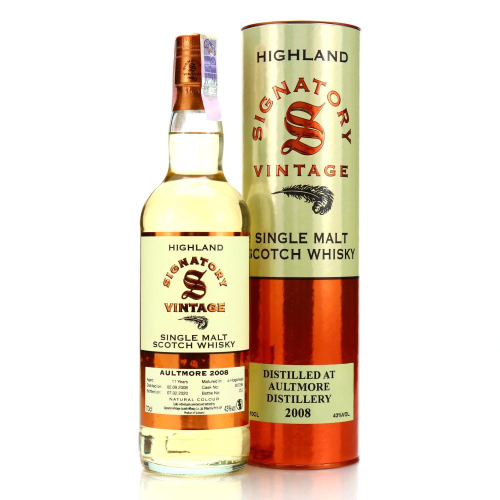 Aultmore 2008 Signatory Vintage 11 Year Old