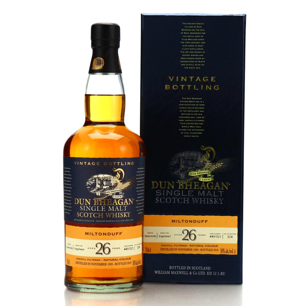 Miltonduff 1989 Dun Bheagan 26 Year Old